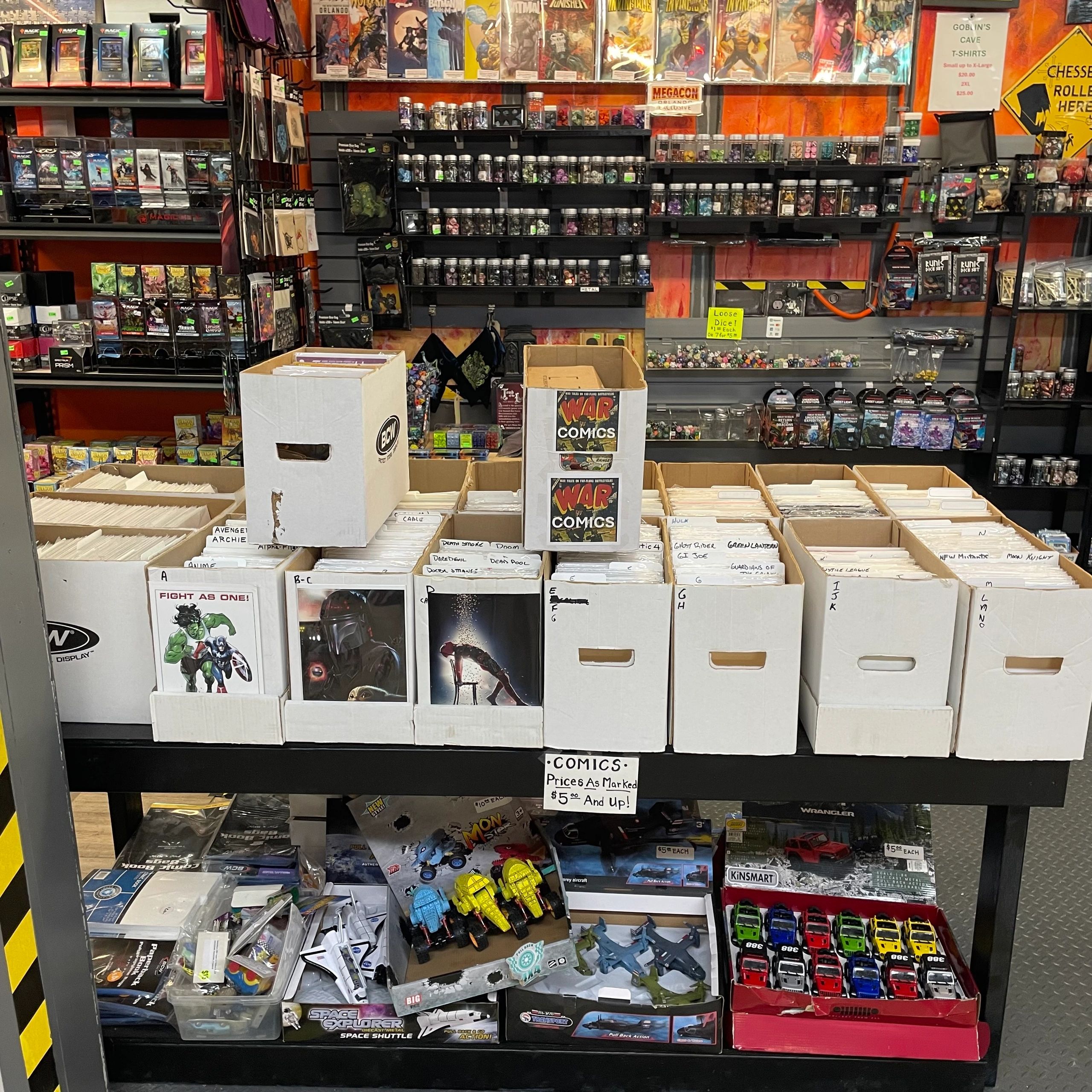 Boxes and boxes of comic books